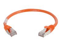 C2G 15ft Cat6 Ethernet Cable - Snagless Shielded (STP) - Orange