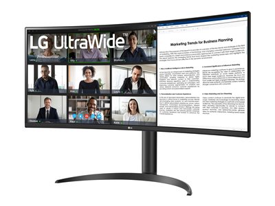 LG UltraWide 34WR55QK-B - LED monitor - curved - 3