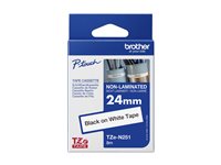 Ruban TZEN non-laminé 24mm Noir/Blanc