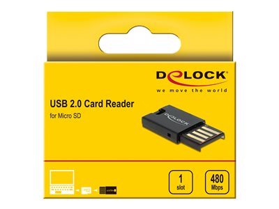 DELOCK USB 2.0 Card Reader für Micro SD