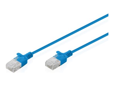 DIGITUS Patchkabel CAT 6 U-UTP Slim 1,5m Blau