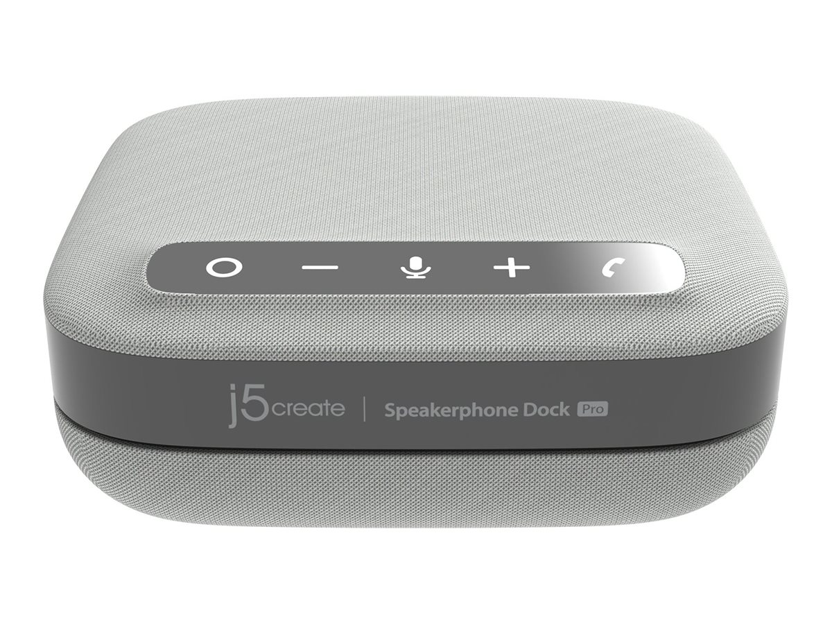 j5create Speakerphone Dock Pro docking station USB-C 3.2 Gen 2 2 x HDMI 1GbE Bluetooth Product shot Front 79800