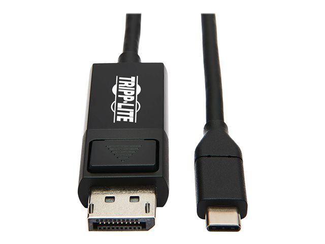 Image of Tripp Lite USB C to DisplayPort Adapter Cable USB 3.1 Gen 1 Locking 4K USB Type-C to DP, USB C to DP, 3ft - DisplayPort cable - 24 pin USB-C to DisplayPort - 90 cm