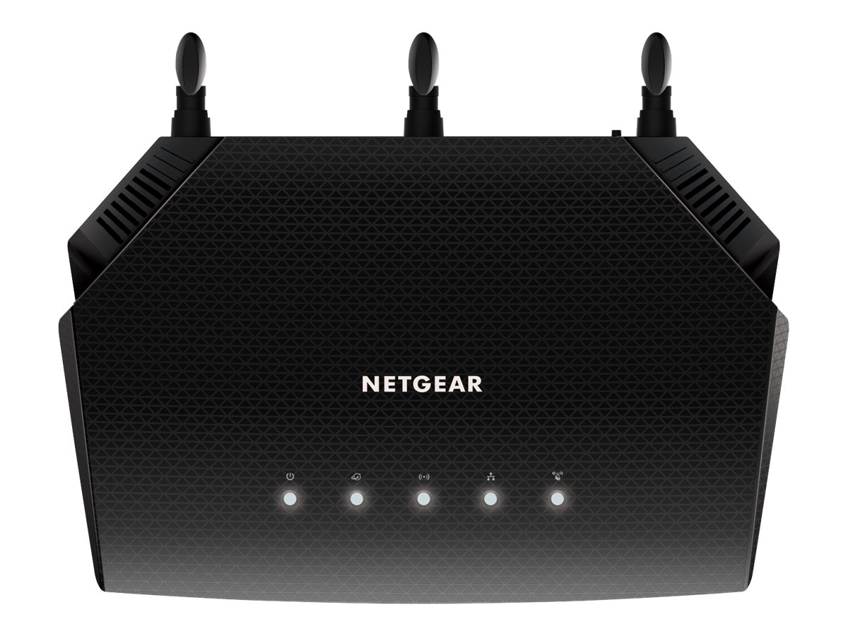 NETGEAR AX1800 Four-Stream Dual-Band Wi-Fi 6 Router - Black - RAX10-100CNS