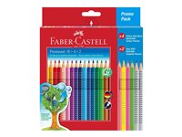 Faber-Castell Colour GRIP Promo Pack Farveblyant- og blyantsæt Assorterede farver Assorterede neonfarver