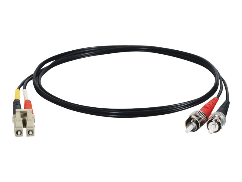 3M LC-ST 62.5/125 OM1 DPX MM FIBER-BLK