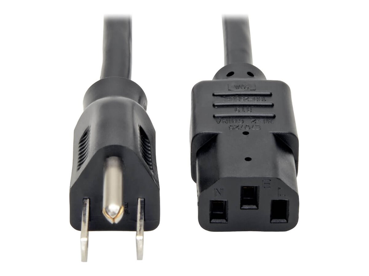 Tripp Lite 2ft Computer Power Cord Cable 5-15P to C13 10A 18AWG 2' 5-pack 5pc