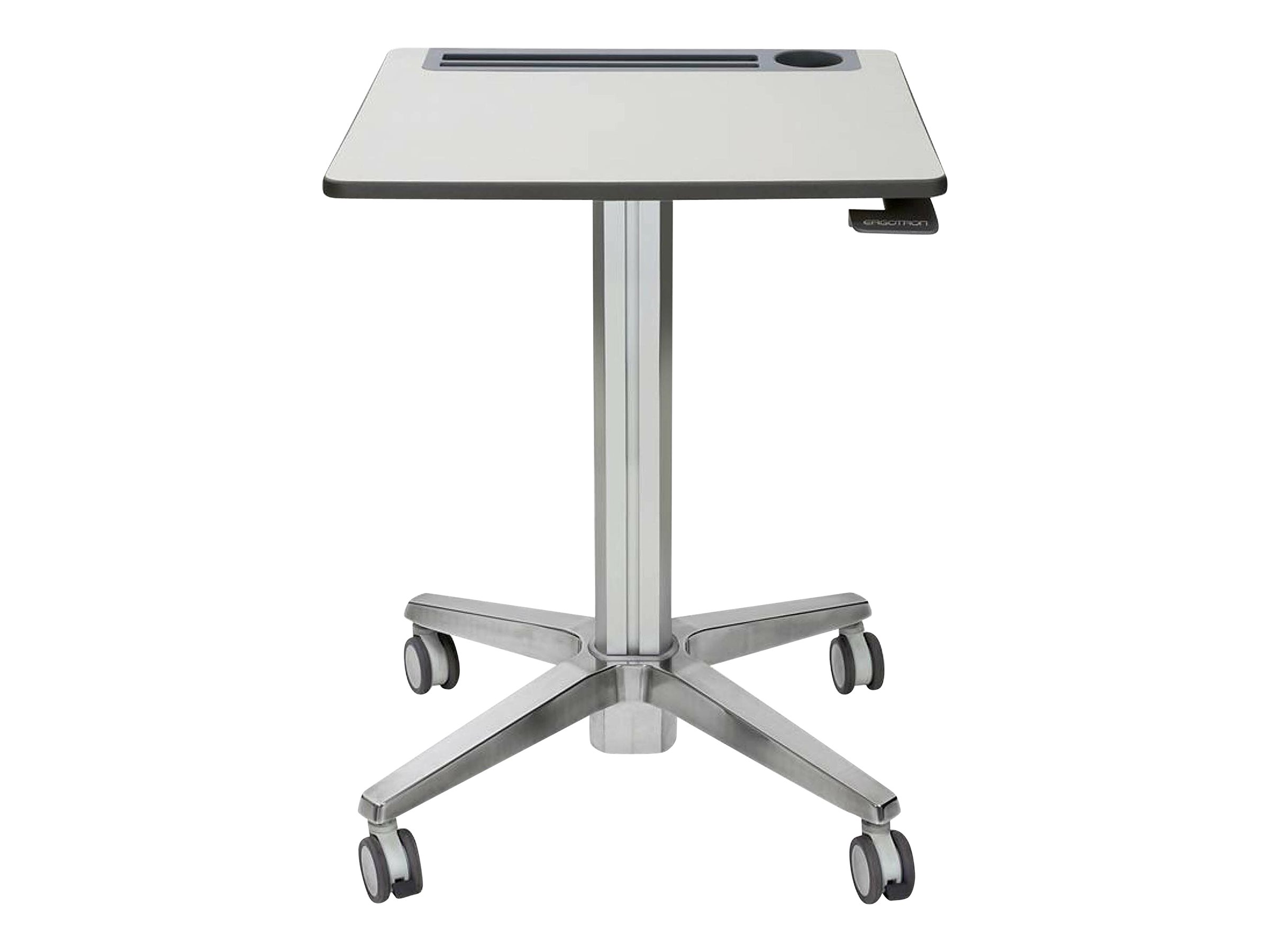 An image of Ergotron LearnFit Tall - standing desk - rectangular - white