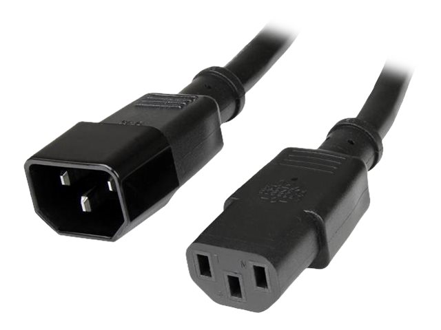 StarTech.com 6ft (1.8m) Power Extension Cord, C14 to C13, 10A 125V, 18AWG, Black Computer Power Cord Extension, Power Supply Extension Cable, IEC-320-C14 to IEC-320-C13 AC Power Cable - UL Listed - Power extension cable - IEC 60320 C14 to IEC 60320 C13 - 1.8 m - black - for P/N: PS2POWER230