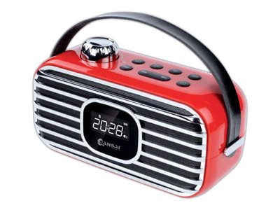 Sansai speaker for portable use Product shot Right-angle 79250