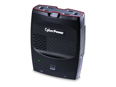 POWER INVERTER MOBILE 175W USB2.1A CHARGER AUTO PLUG 2 YR WARR