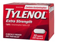 Tylenol* Extra Strength Acetaminophen Caplets - 50's