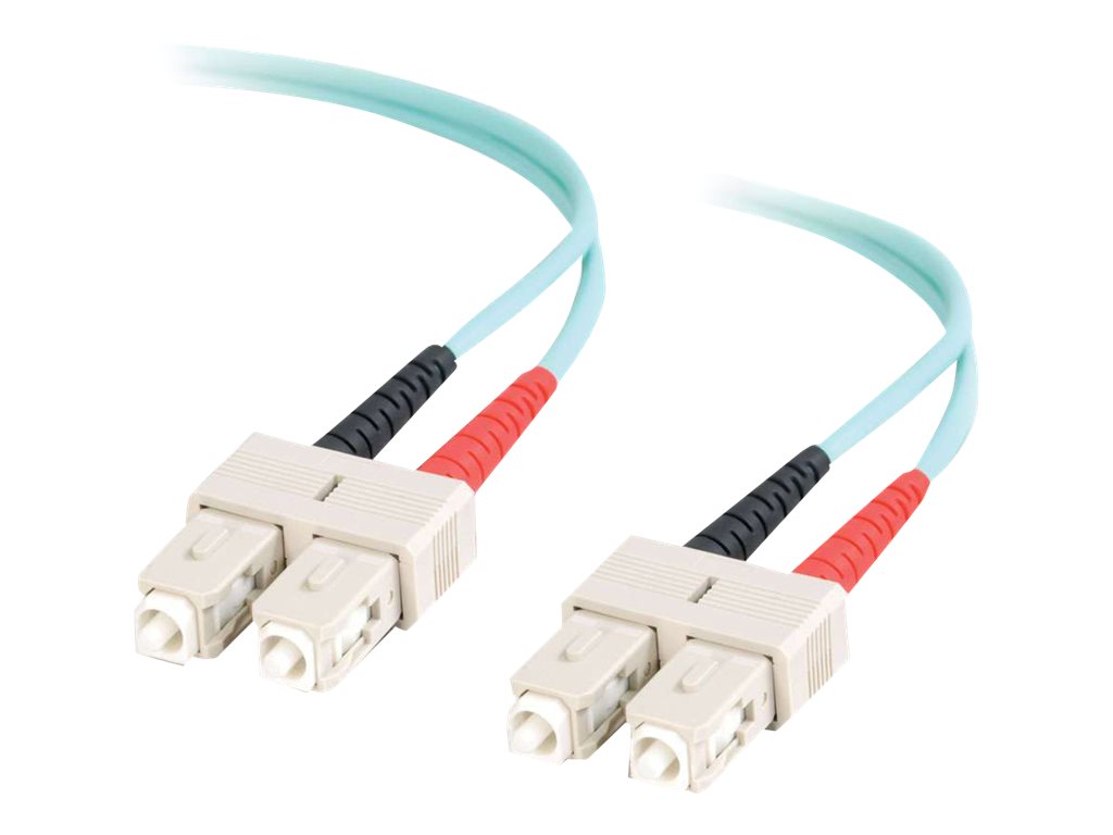 C2G SC-SC 10Gb 50/125 OM3 Duplex Multimode PVC Fiber Optic Cable (LSZH) - síťový kabel - 10 m - 10 m - vodě - barva
