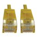 Eaton Tripp Lite Series Cat6a 10G Snagless Molded Slim UTP Ethernet Cable (RJ45 M/M), PoE, Yellow, 7 ft. (2.1 m)