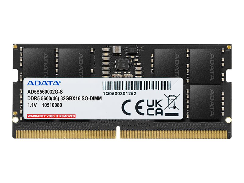 ADATA DDR5 module 24 GB SO-DIMM 262-pin / Product shot Front 79575