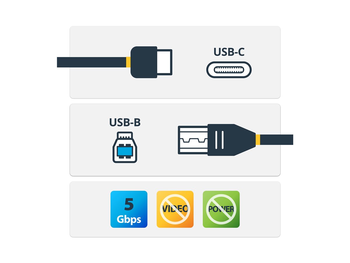 STARTECH Printer Cable USB C to USB B 2m USB 3.0 – foto 4