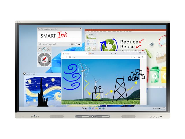 Smart Board Sbid Mx265 V4 Mx V4 Series With Iq 65 Led Backlit Lcd Display 4k For Interactive Communication
