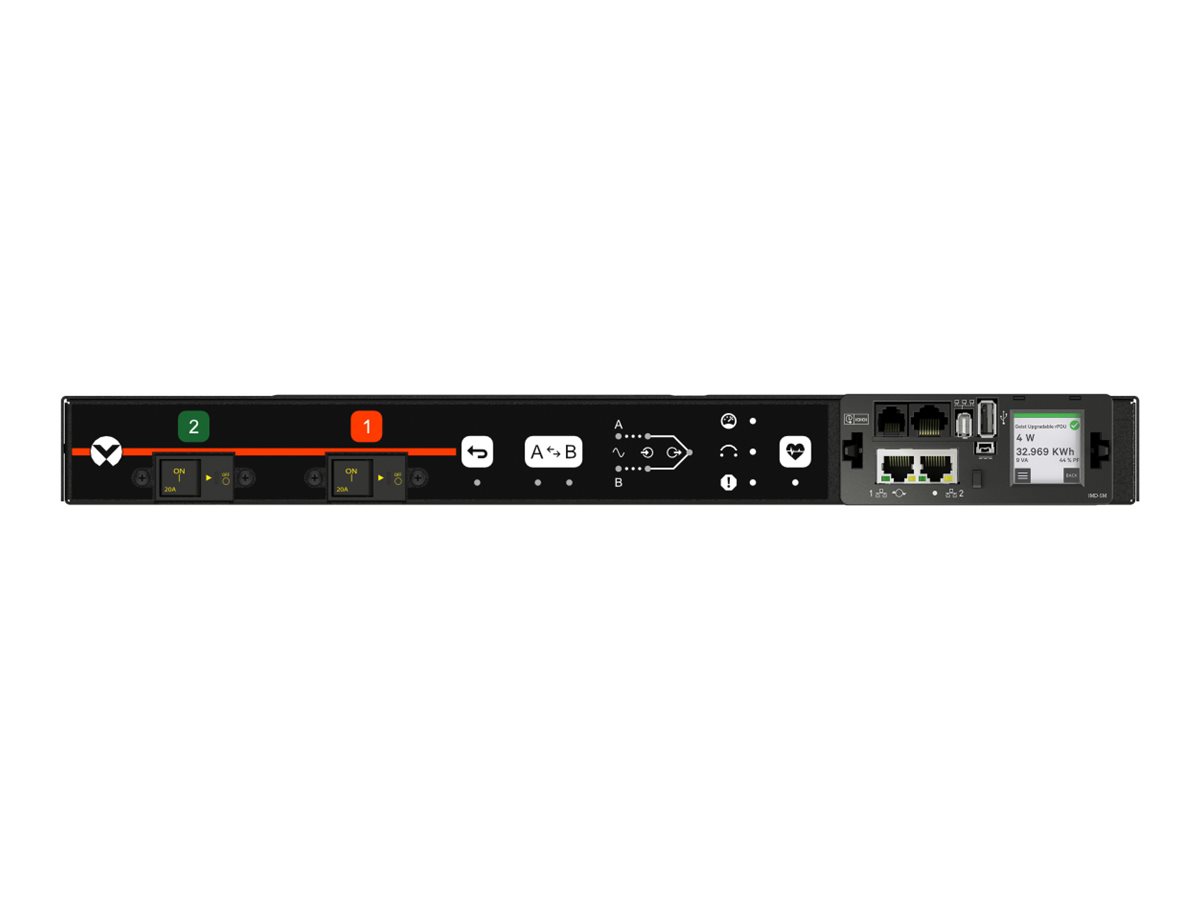 Geist Rack Transfer Switch Monitored Unit Level AN05M1R1-12CF18-3TL6TL6A011-D