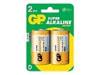 GP Super Alkaline D-type Standardbatterier