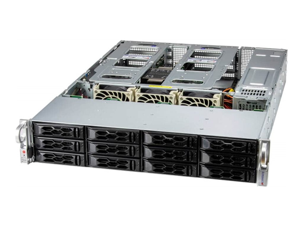 Supermicro UP SuperServer 521C-NR-G1 - instalovatelný do racku Xeon Silver 4510 2.4 GHz - 128 GB - SSD 2 x 960 GB