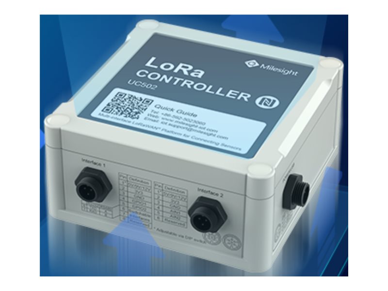 Milesight LoRaWAN UC11-N1 Product shot Right-angle 79550
