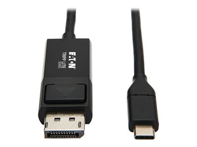 Tripp Lite USB C to DisplayPort Adapter Cable USB 3.1 Gen 1 Locking 4K USB Type-C to DP, USB C to DP, 3ft