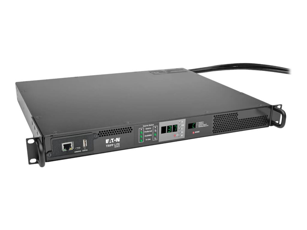 Tripp Lite PDU Monitored Horizontal 3.7KW 230V ATS IEC309 16A 1U Rackmount
