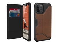 UAG Rugged Case for iPhone 12/12 Pro 5G [6.1-inch] Metropolis Leather Brown 