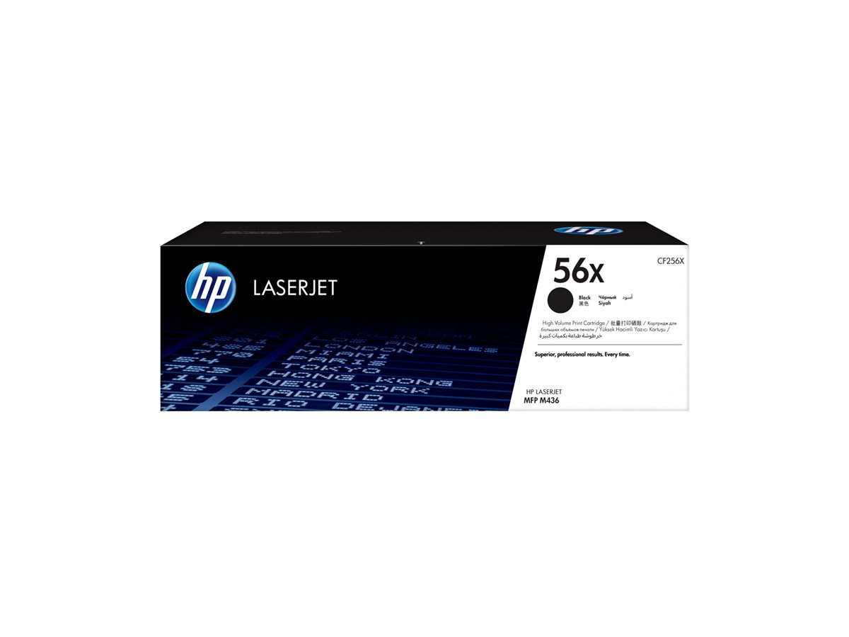 HP 56x - Vysoká výtěžnost - černá - originální - LaserJet - kazeta s barvivem (CF256X) – foto 2