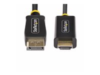 Startech 6.6ft (2m) DisplayPort to HDMI Adapter Cable, 4K 60Hz with HDR, DP to HDMI 2.0b, Active Video Converter, DisplayPort