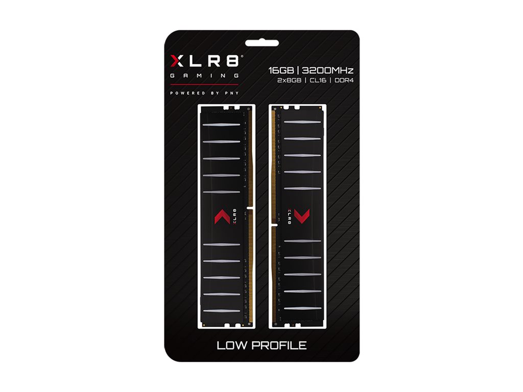XLR8 DDR4 kit 16 GB: 2 x 8 GB DIMM 288-pin / PC4-25600 Product shot Front 979575