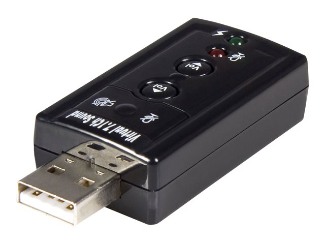Image of StarTech.com Virtual 7.1 USB Stereo Audio Adapter External Sound Card - Sound card - stereo - USB 2.0 - ICUSBAUDIO7 - sound card