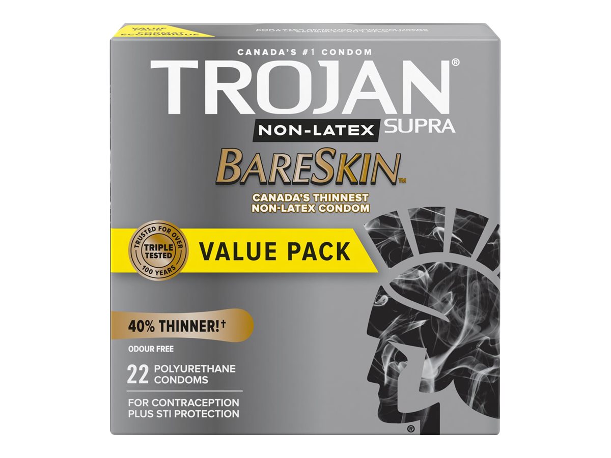 TROJAN CONDOMS S/BARESKIN 22'S