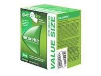 Nicorette Nicotine Gum Stop Smoking Aid - Ultra Fresh Mint - 4mg - 210s