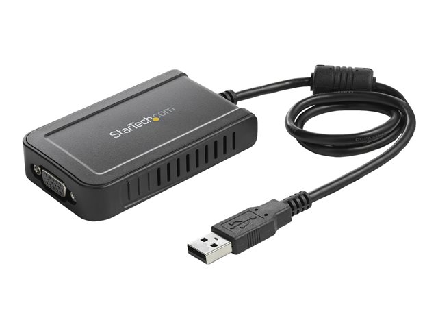 StarTech.com USB to VGA Adapter - 1920x1200 - External Video & Graphics Card - Dual Monitor Display Adapter - Supports Windows (USB2VGAE3)