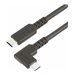 StarTech.com 3ft (1m) Rugged Right Angle USB-C Cable, USB 10 Gbps, USB C to C Data Transfer Cable, 4K 60Hz DP Alt Mode, 100W Power Delivery