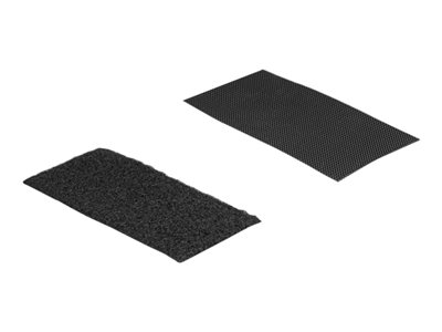 4043619191055 - DELOCK Klettpad mit Haft- und Flauschpad L100xB50mm schwarz
