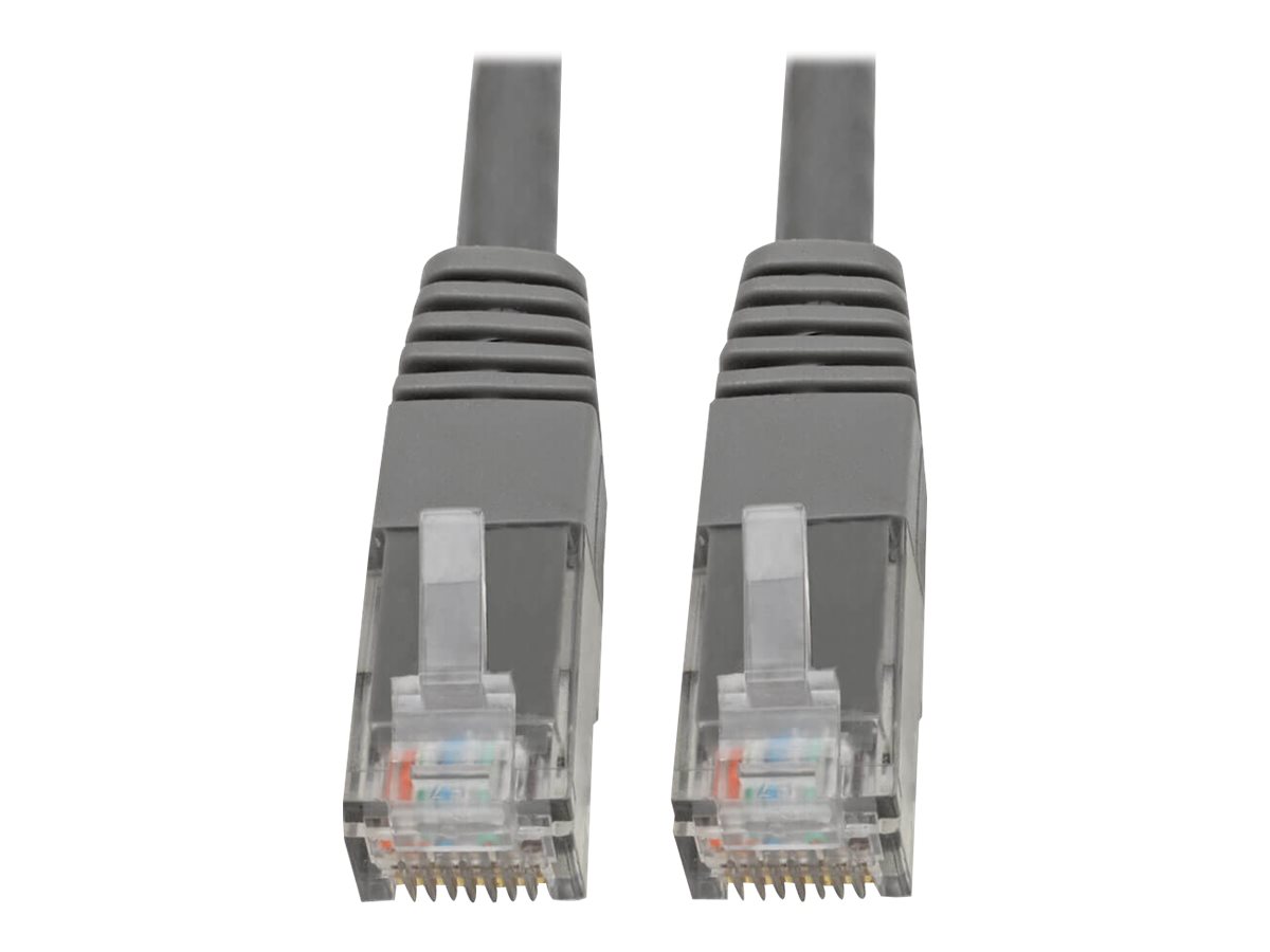 Tripp Lite Premium Cat5/Cat5e/Cat6 Gigabit Molded Patch Cable, 24 AWG, 550 MHz/1 Gbps (RJ45 M/M), Gray, 35 ft.