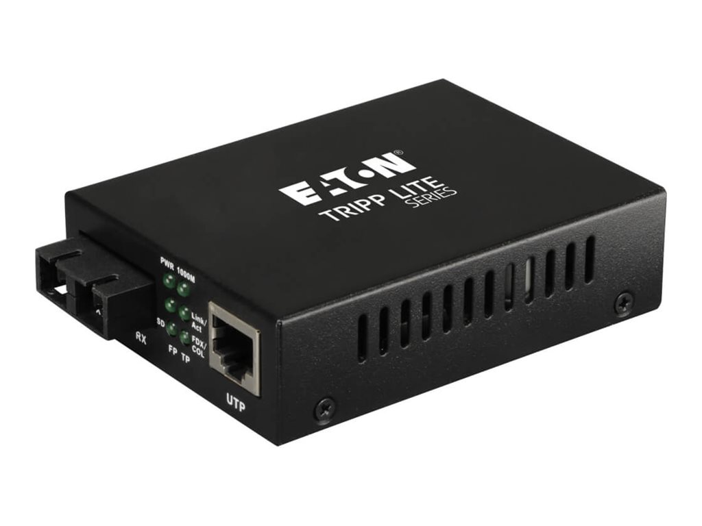 Tripp Lite Fiber Optic 10/100/1000 to 1000BaseLX SC Gigabit Multimode Media Converter 2km 1310nm