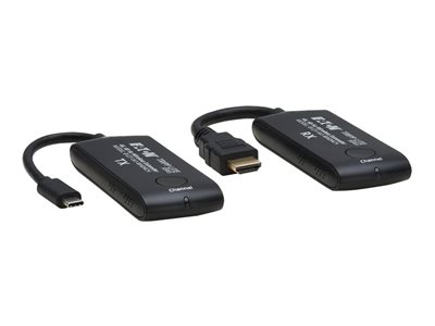 Eaton Tripp Lite Series HDMI over Wireless Extender Kit, USB Type-C Mini Transmitter and HDMI Mini Receiver, 4K 60Hz, 65ft (20M)- Wireless HDMI, switchable channel