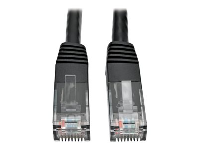Tripp Lite Premium Cat5/Cat5e/Cat6 Gigabit Molded Patch Cable, 24 AWG, 550 MHz/1 Gbps (RJ45 M/M), Black, 35 ft.
