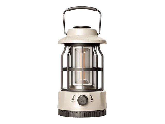Sansai, camping light, LED COB light, 5 W, ivory, green