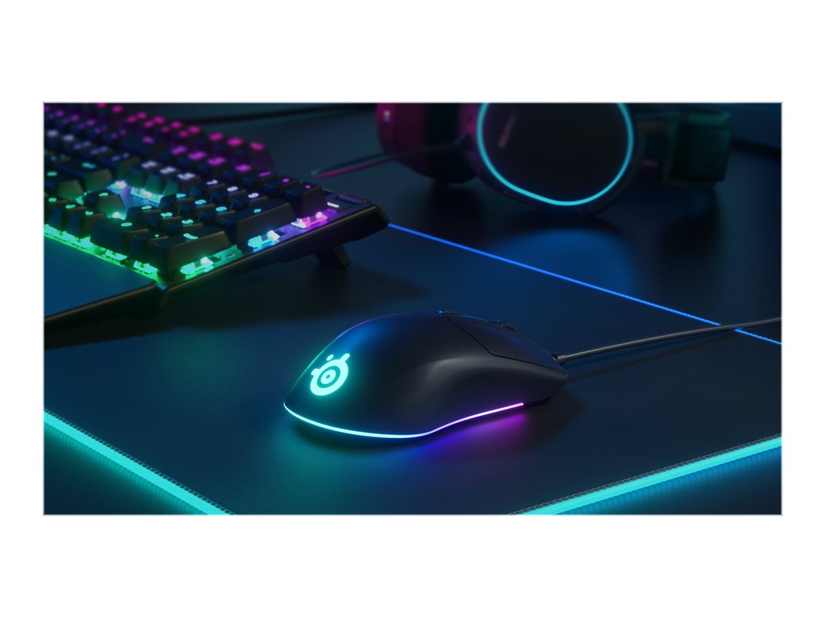 SteelSeries Rival 3 Gaming Mouse - Black - 62513