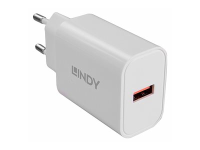 LINDY 18W 1 Port USB Type A Charger - 73412