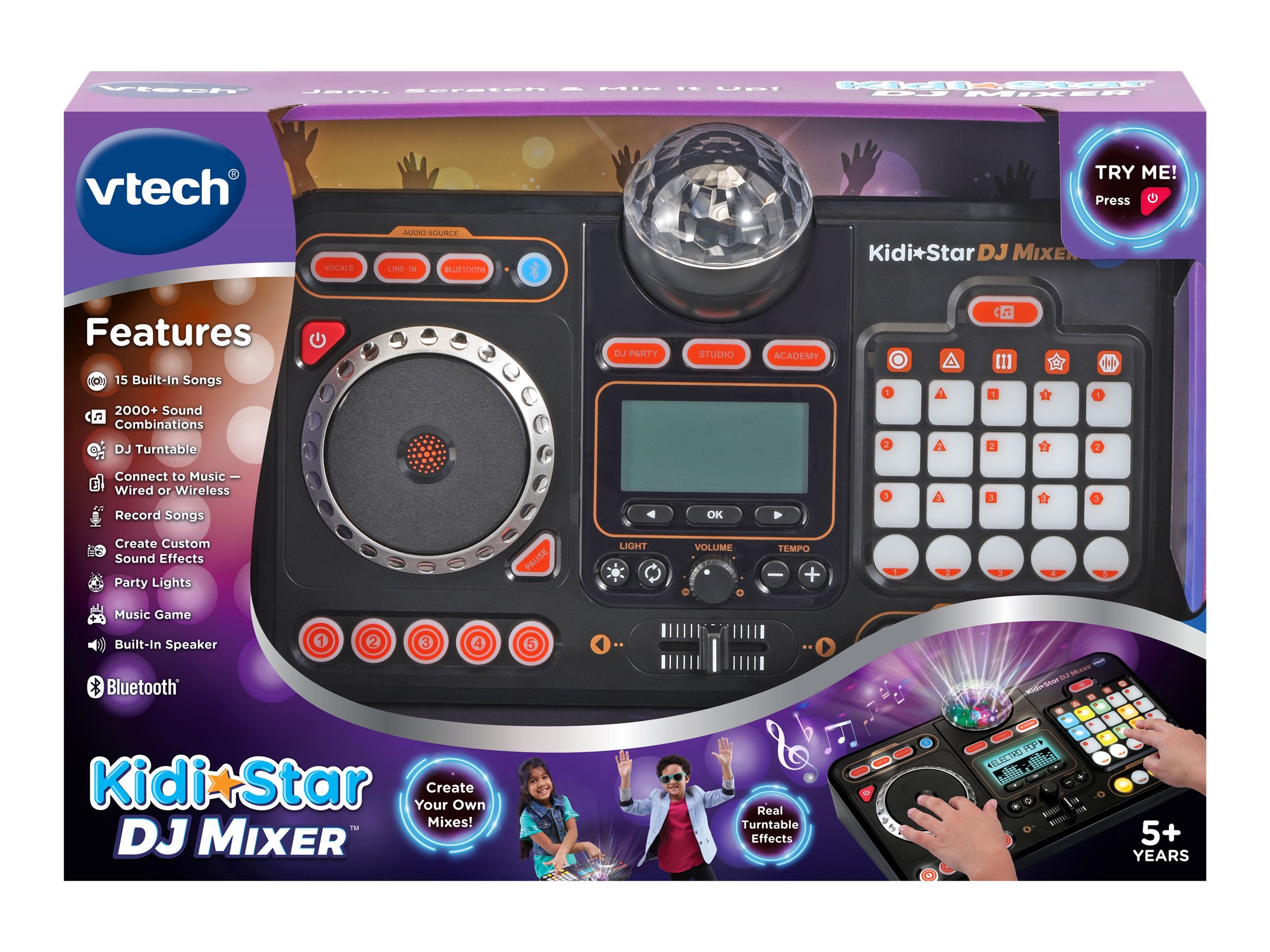 VTech KidiStar DJ Mixer - Black - 80547300