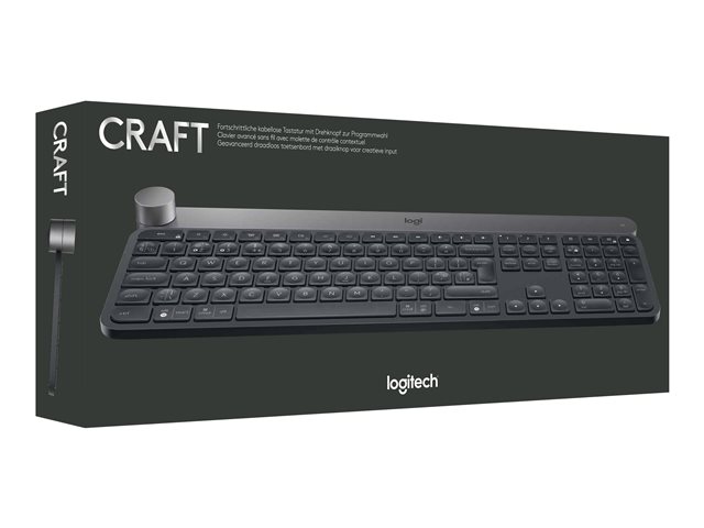 Logitech Craft Clavier sans fil Bluetooth rétro-éclairage Win & Mac
