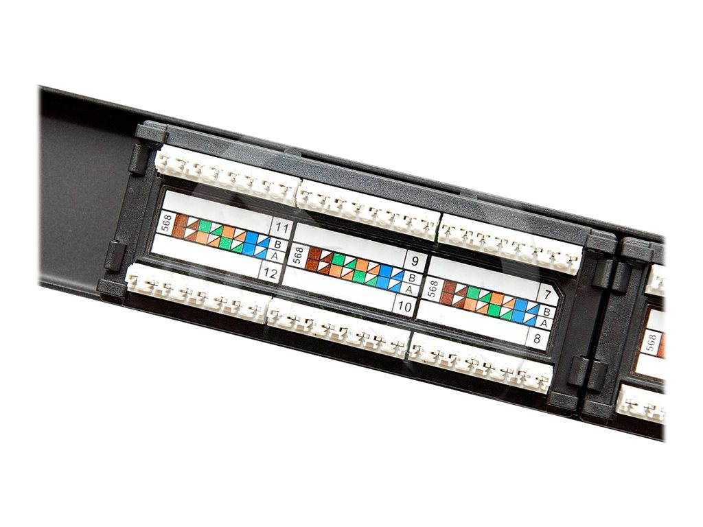 Solarix 19" Patch panel UTP 12xRJ45 Cat5e 150Mhz 1U – foto 2