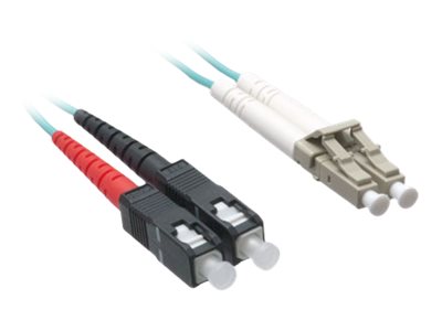 Axiom LC-SC Multimode Duplex OM4 50/125 Fiber Optic Cable