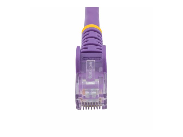 Startech 75ft CAT6 Ethernet Cable, 10 Gigabit Snagless RJ45 650MHz 100W PoE Patch Cord, CAT 6 10GbE UTP Network Cable w/Strain Relief, Purple, Wiring 