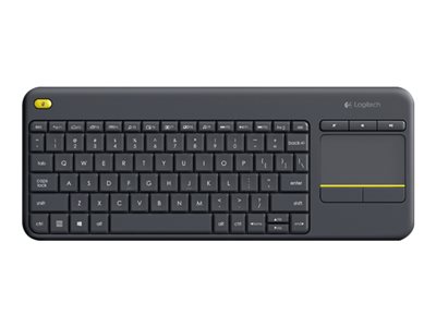 Logitech Wireless Touch Keyboard K400 Plus - Keyboard - wireless - 2.4 GHz - English